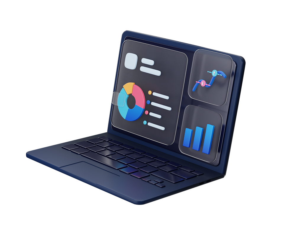 AI SEO analytics dashboard showing search visibility growth and performance tracking